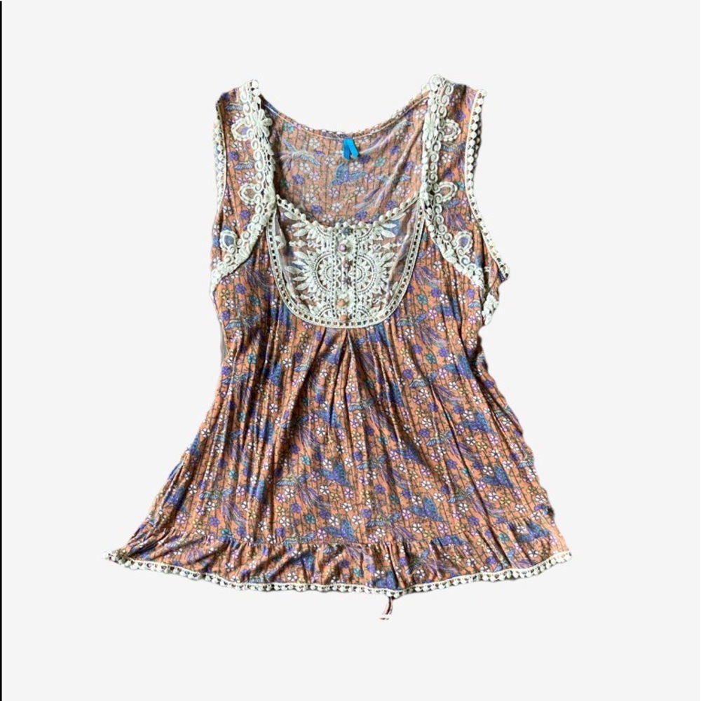 Anthropologie Laced Detailed Top